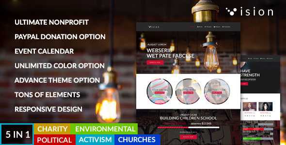 Vision – Ultimate Nonprofit Joomla Theme