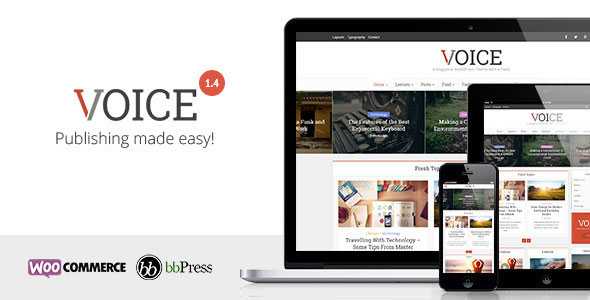 Voice v1.4 - Clean News/Magazine WordPress Theme