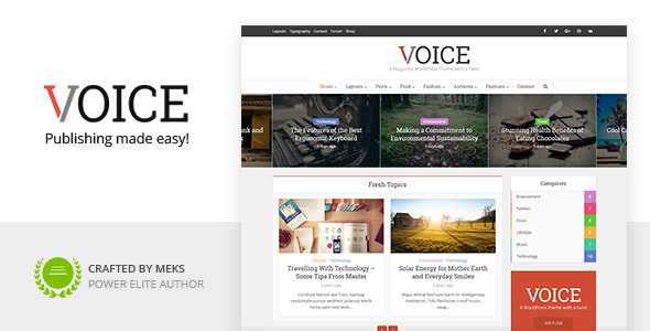 Voice v2.9.1 - Clean News/Magazine WordPress Theme