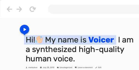 Voicer v2.0.2 - Text to Speech Plugin for WordPress