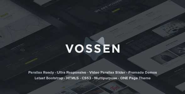 Vossen - Responsive Parallax Multipurpose Template
