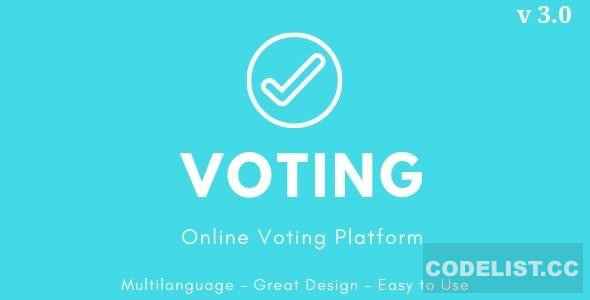 Voting v3.0 - Online Voting Platform