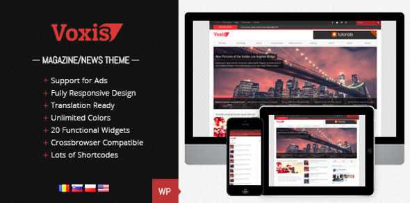 Voxis - Themeforest Responsive News, Magazine WP Theme