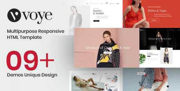 Voye - Multi Layout Fashion eCommerce HTML Template