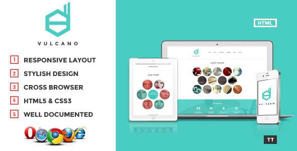 Vulcano - Themeforest Creative HTML Theme