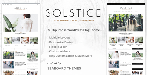 SOLSTICE - MULTIPURPOSE WORDPRESS BLOG AND MAGAZINE THEME