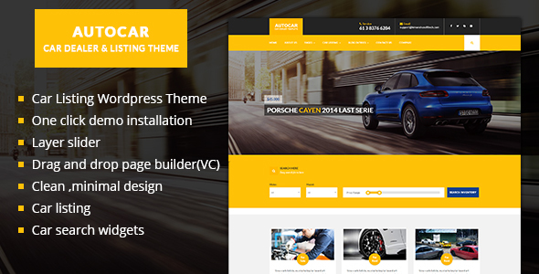 AUTO CAR - CAR LISTING WORDPRESS THEME