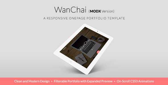 WanChai - Modx Responsive Onepage Portfolio
