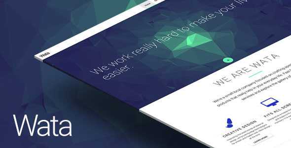 Wata - Material Design Multipurpose Template
