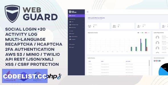 WebGuard v1.3.5 - Advanced PHP Login and User Management - nulled