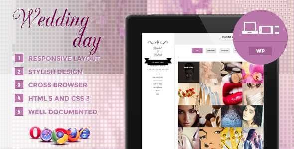 Wedding Day - Themeforest Responsive WordPress Theme