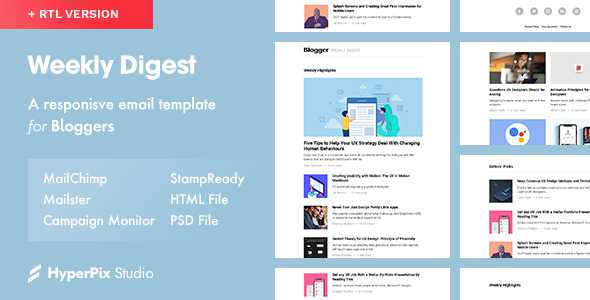 Weekly Digest - Newsletter Email Template