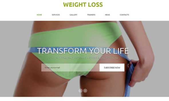 Weight Loss - Creativemarket One Page Theme