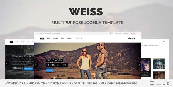Weiss - Themeforest Multipurpose Joomla Template