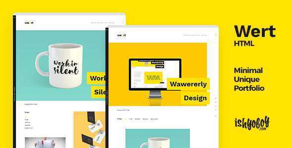 Wert HTML v1.0 - Minimal Unique Portfolio