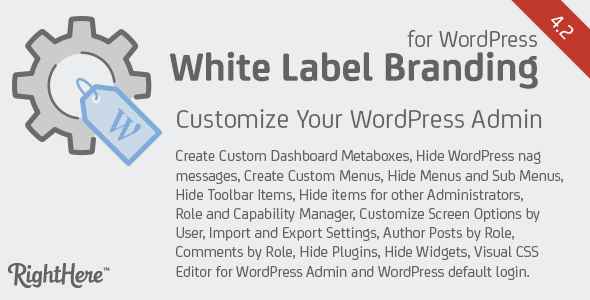 White Label Branding for WordPress v4.2.1