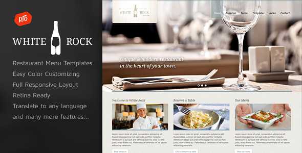 White Rock v2.4 - Restaurant & Winery Theme