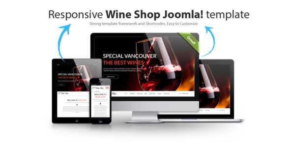 Wine Shop - Creativemarket Joomla template