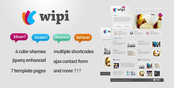 Wipi - Themeforest Wordpress Theme V 1.0 : 4 in1