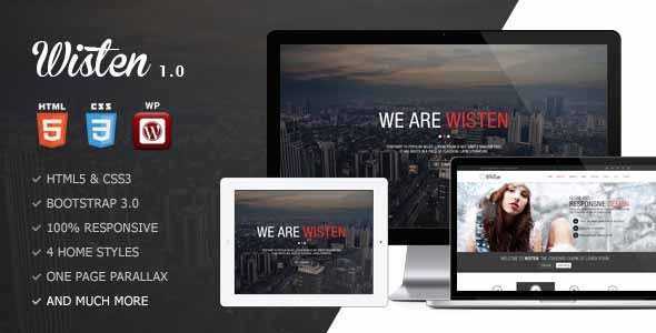 Wisten - Themeforest Wordpress One Page Parallax Theme