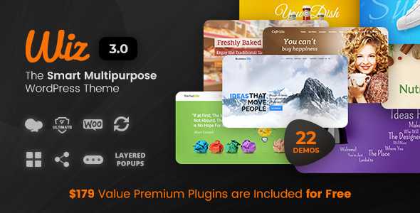 Wiz v3.0.4 - The Smart Multi-Purpose WordPress Theme