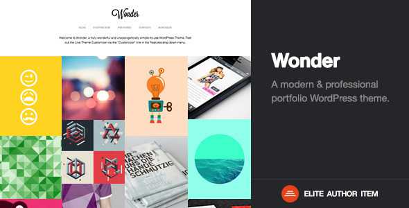 Wonder - Professional WordPress Portfolio Theme