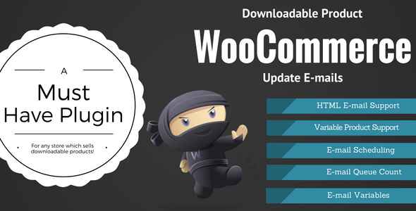 WooCommerce Downloadable Product Update E-mails v1.4.1