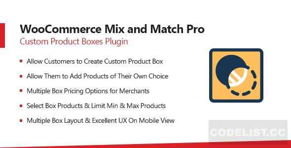 WooCommerce Mix & Match v1.3.3 - Custom Product Boxes Bundles
