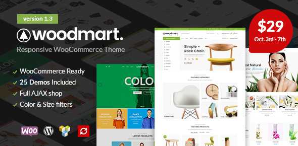 WoodMart v1.3 - Responsive WooCommerce WordPress Theme