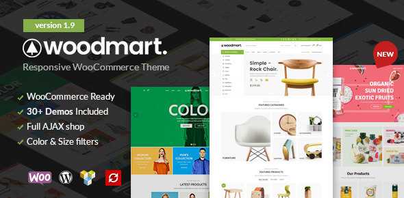 WoodMart v1.9.0 - Responsive WooCommerce WordPress Theme
