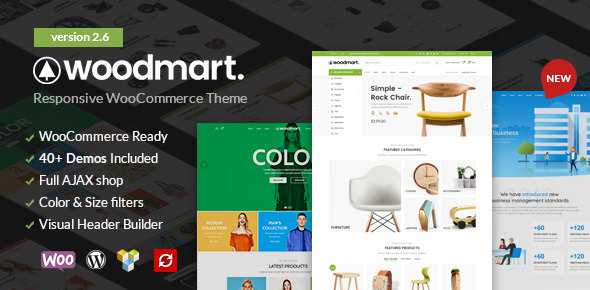 WoodMart v2.6.0 - Responsive WooCommerce WordPress Theme