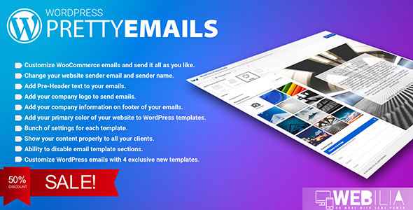 WordPress Pretty HTML Emails v1.6.0 - Responsive Modern HTML Email Templates