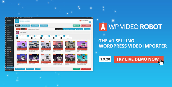 Wordpress Video Robot Plugin v1.20.0
