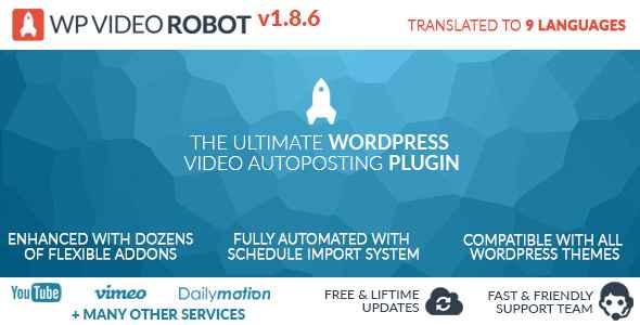 Wordpress Video Robot Plugin v1.8.6