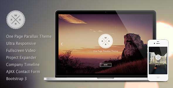 Worx - One Page Parallax Portfolio Template