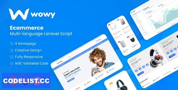 Wowy v1.30.9 - Multi-language Laravel eCommerce Script - nulled