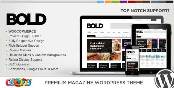WP Bold - WordPress Magazine & Review Theme