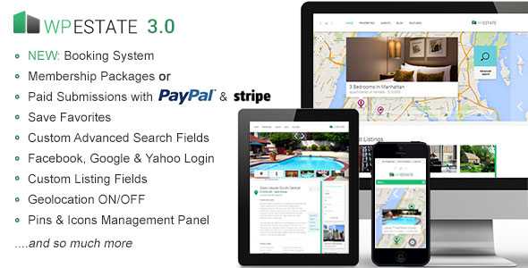 WP Estate v3.0 - Real Estate Responsive WordPress Theme