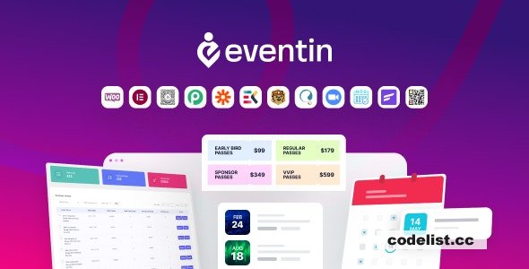 WP Eventin v3.3.38 - Events Manager & Tickets Selling Plugin for WooCommerce