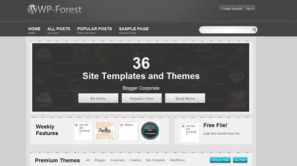 WP-Forest WordPress Theme