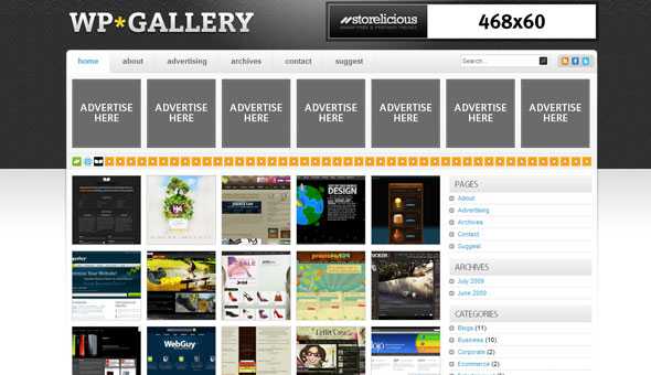 WP Gallery - Storelicious Wordpress Template