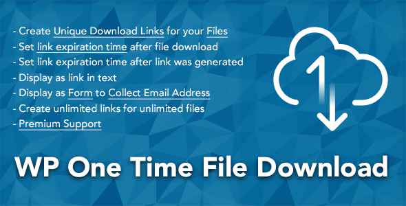 WP One Time File Download v2.2
