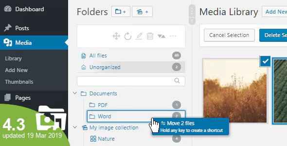 WP Real Media Library v4.3.0 - Media Categories / Folders