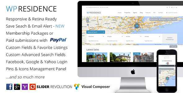 WP Residence v1.08 - Real Estate WordPress Theme