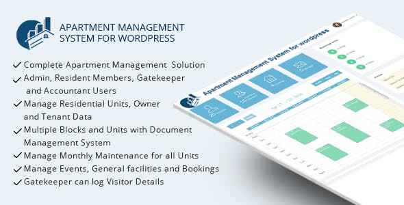 WPAMS v17.0 - Apartment Management System for wordpress