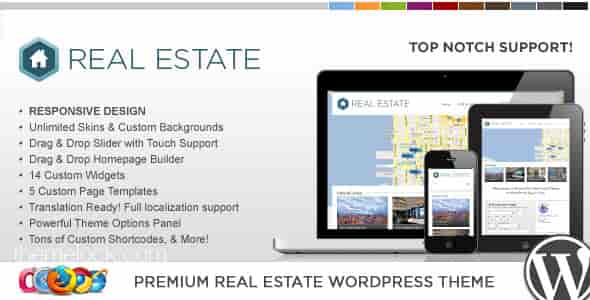 WP PRO REAL ESTATE 3 RESPONSIVE THEMEFOREST WORDPRESS THEME