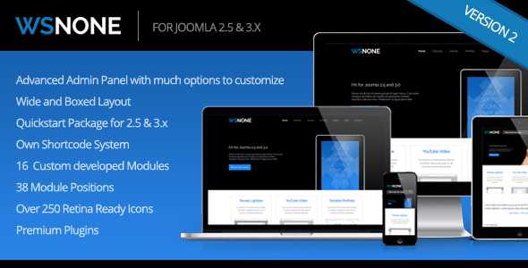 WS-None Themeforest Responsive & Clean Joomla Template