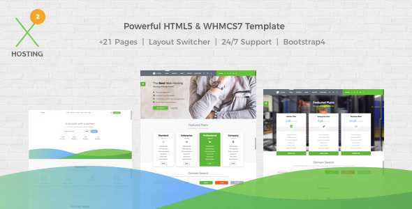 X-DATA v2.1.0 - WHMCS7 & HTML5 Powerful Web Hosting Template