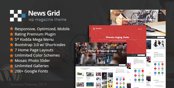 NEWS GRID V1.4 - WP MAGAZINE THEME