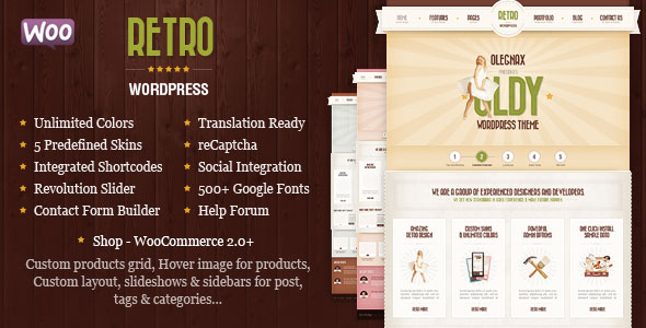 RETRO V3.10.0 - PREMIUM VINTAGE WORDPRESS THEME